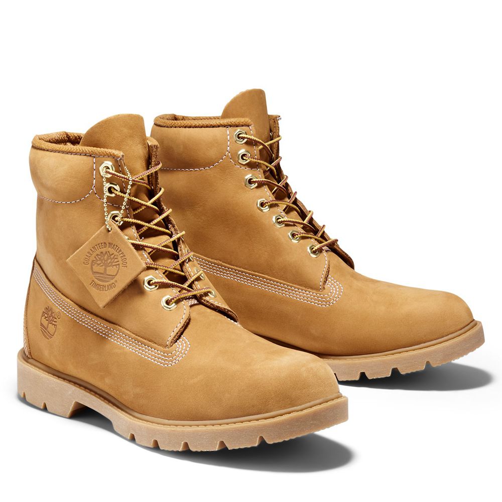 Timberland Μποτες Χιονιού Ανδρικα Καφε - 6-Inch Basic Waterproof - Greece 6397154-OS